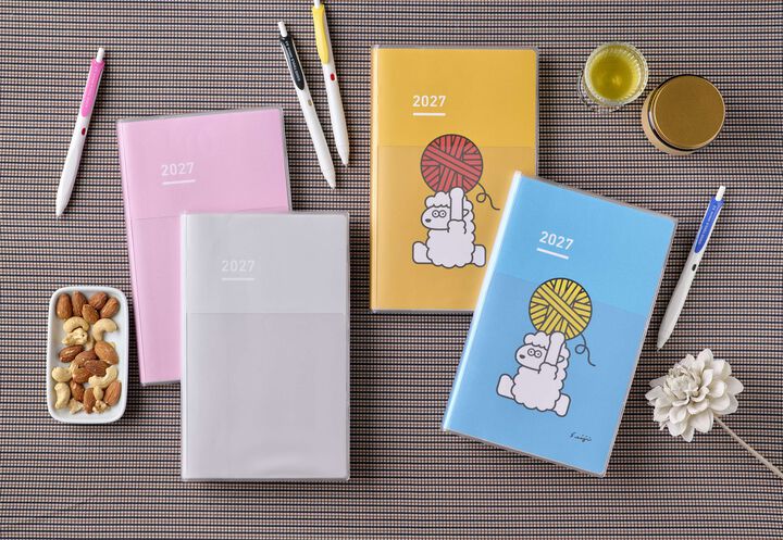 Kokuyo Jibun 2027 DAYs - Sheep Pattern: Blue (A5 Slim) (Limited Edition)