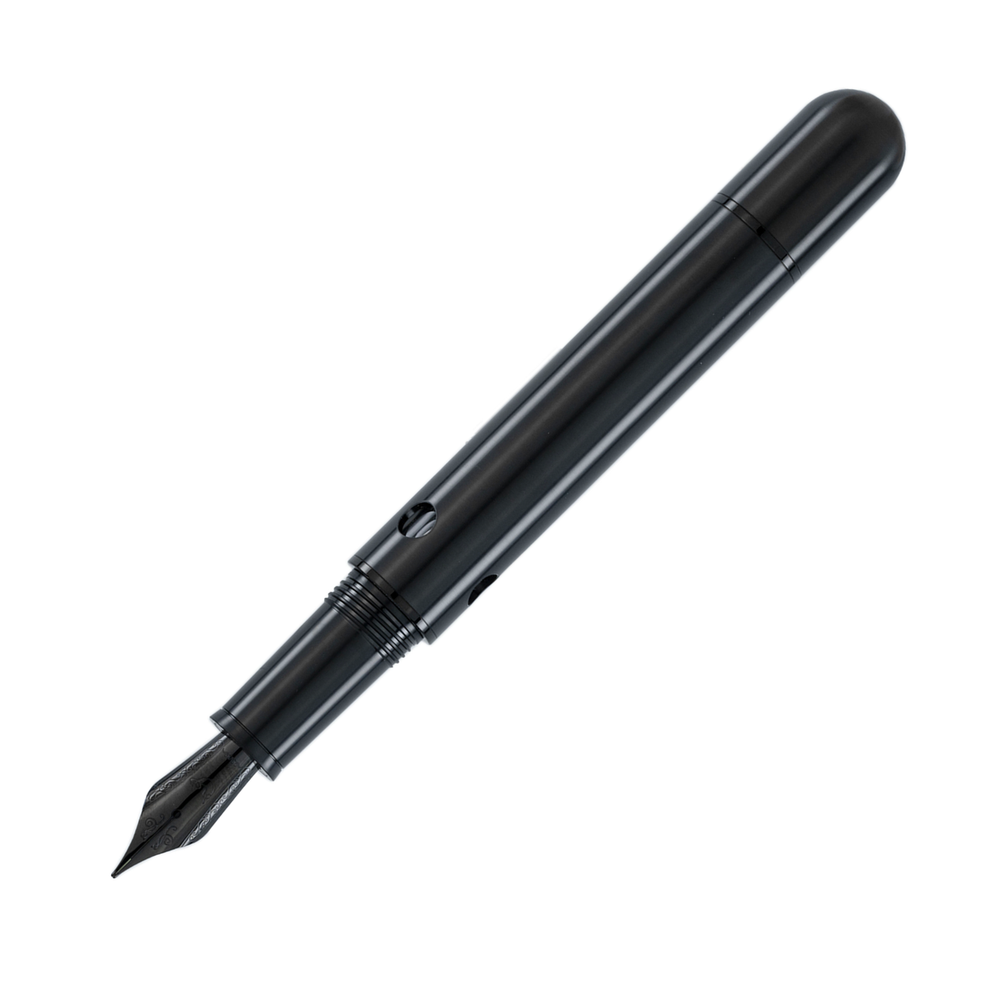 Nahvalur Nautilus Ti Fountain Pen - Black