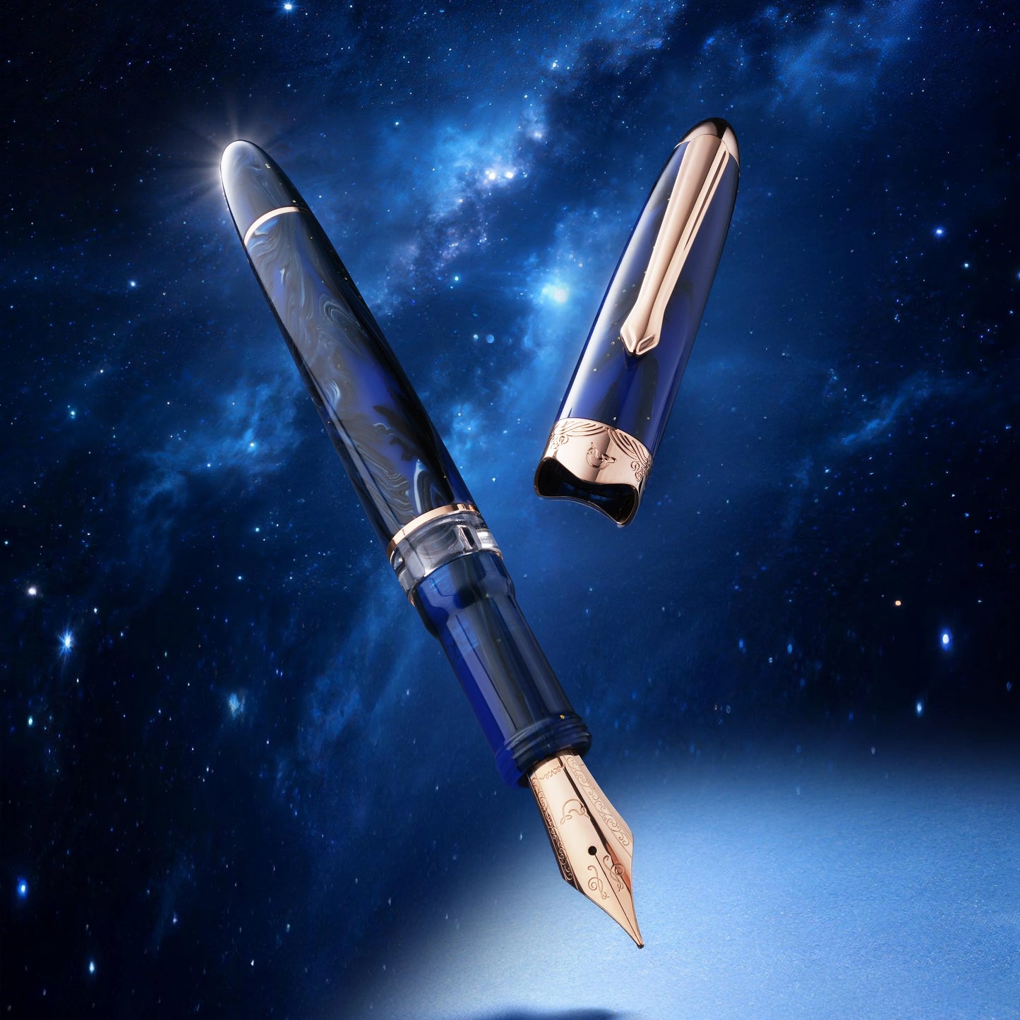Nahvalur Horizon Fountain Pen - Nebula