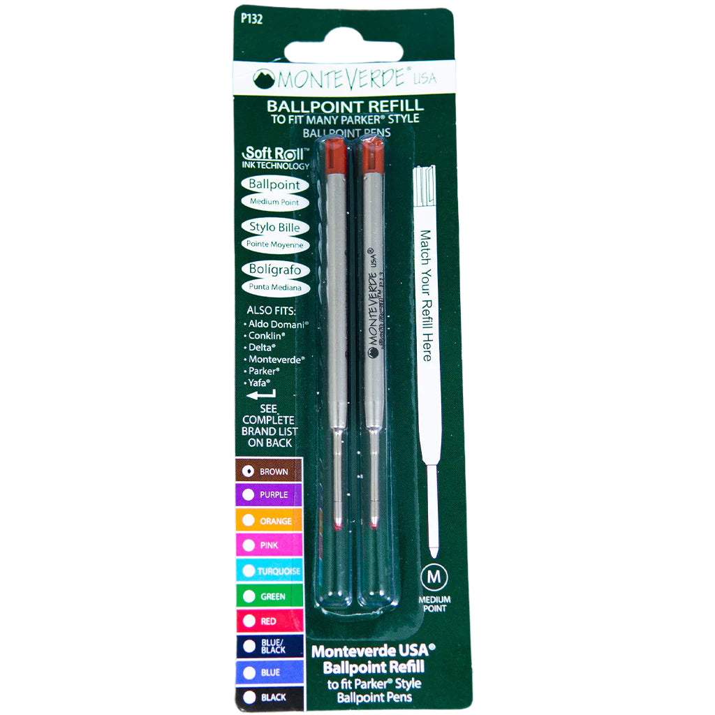 Parker Ballpoint Refill by Monteverde USA® - Brown Medium (2 ea)