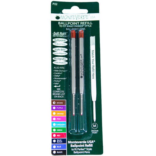 Parker Ballpoint Refill by Monteverde USA® - Brown Medium (2 ea)