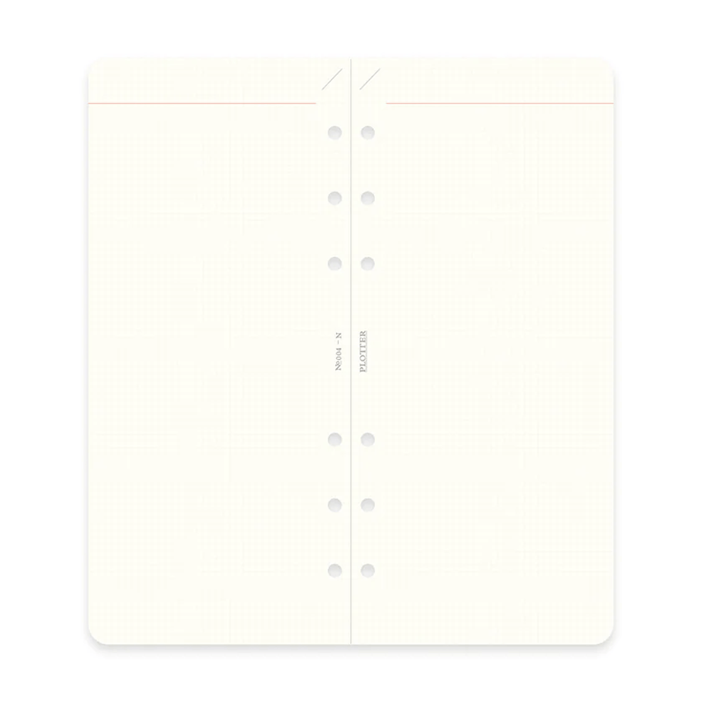 PLOTTER Refill Memo Pad 2mm Grid (80 Sheets) - Narrow Size