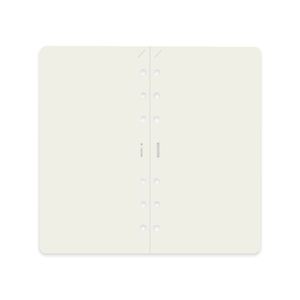 PLOTTER Refill Memo Pad Plain (80 Sheets) - Bible Size