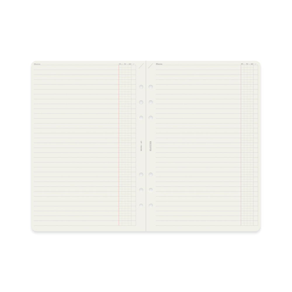 PLOTTER Refill Memo Pad To Do List (50 sheets) - A5 Size