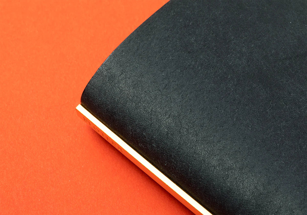 PLOTTER Mini 5 Size Pueblo 5-Ring Leather Binder - Black