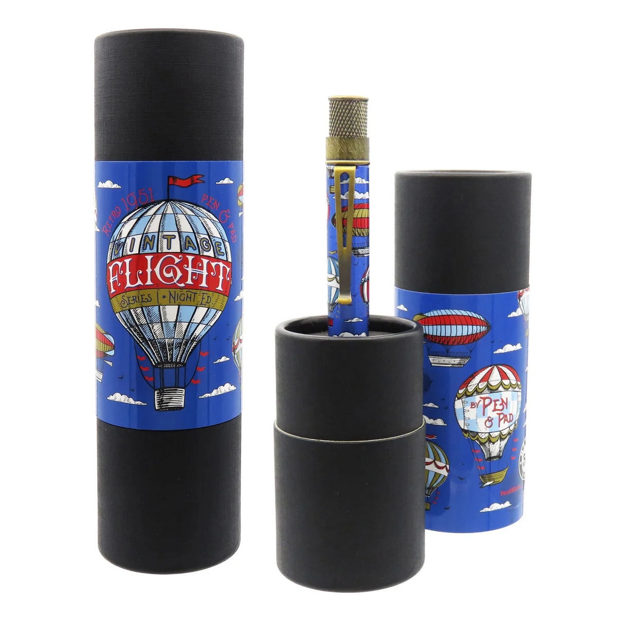 Retro 51 Collection Rollerball - Pen & Pad Vintage Flight 1 - Night Ed. - Proof
