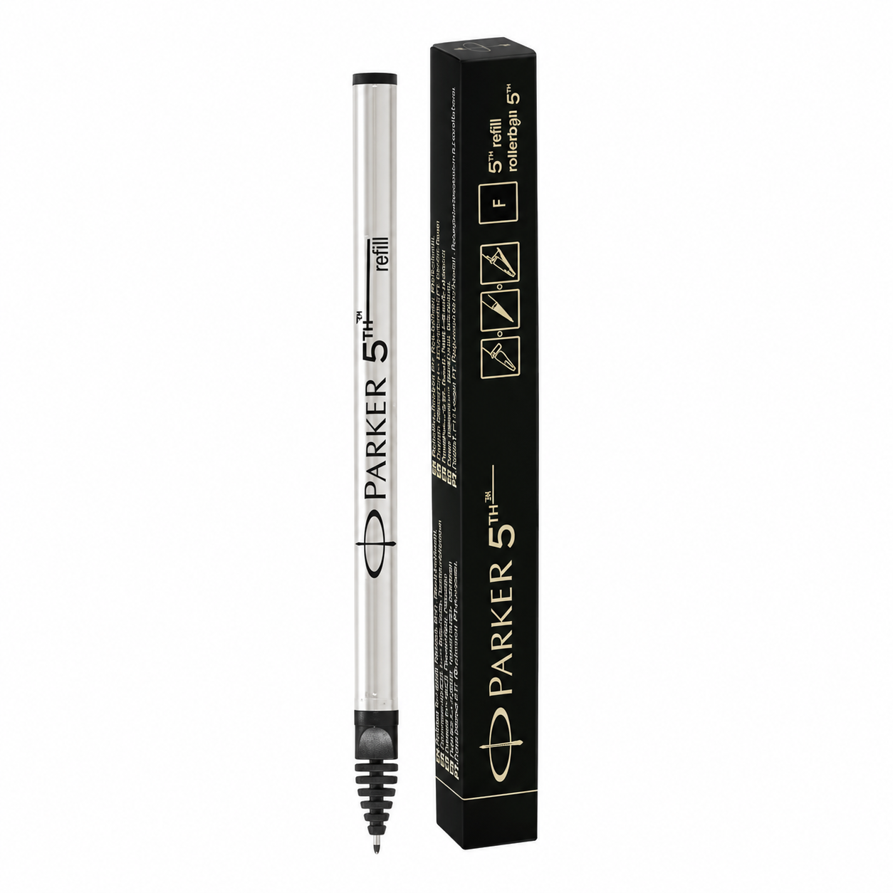 Parker 5th Rollerball Refill - Black Fine