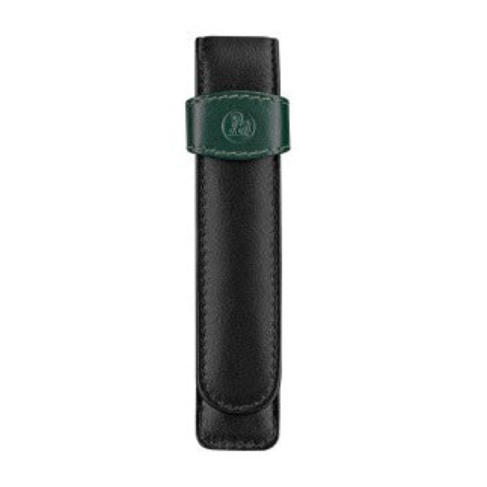 Pelikan 1-Pen Leather Case - Green and Black