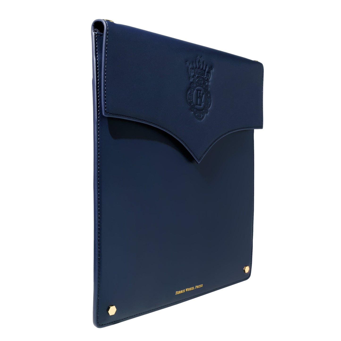 Ferris Wheel Press Leather Stationery Collection The Pendant Folio A5 - Navy