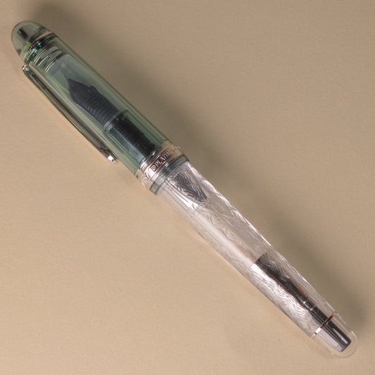 Pre-Owned Platinum #3776 Century - Fuji Unkei - Kinu Gumo Fountain Pen - Fine