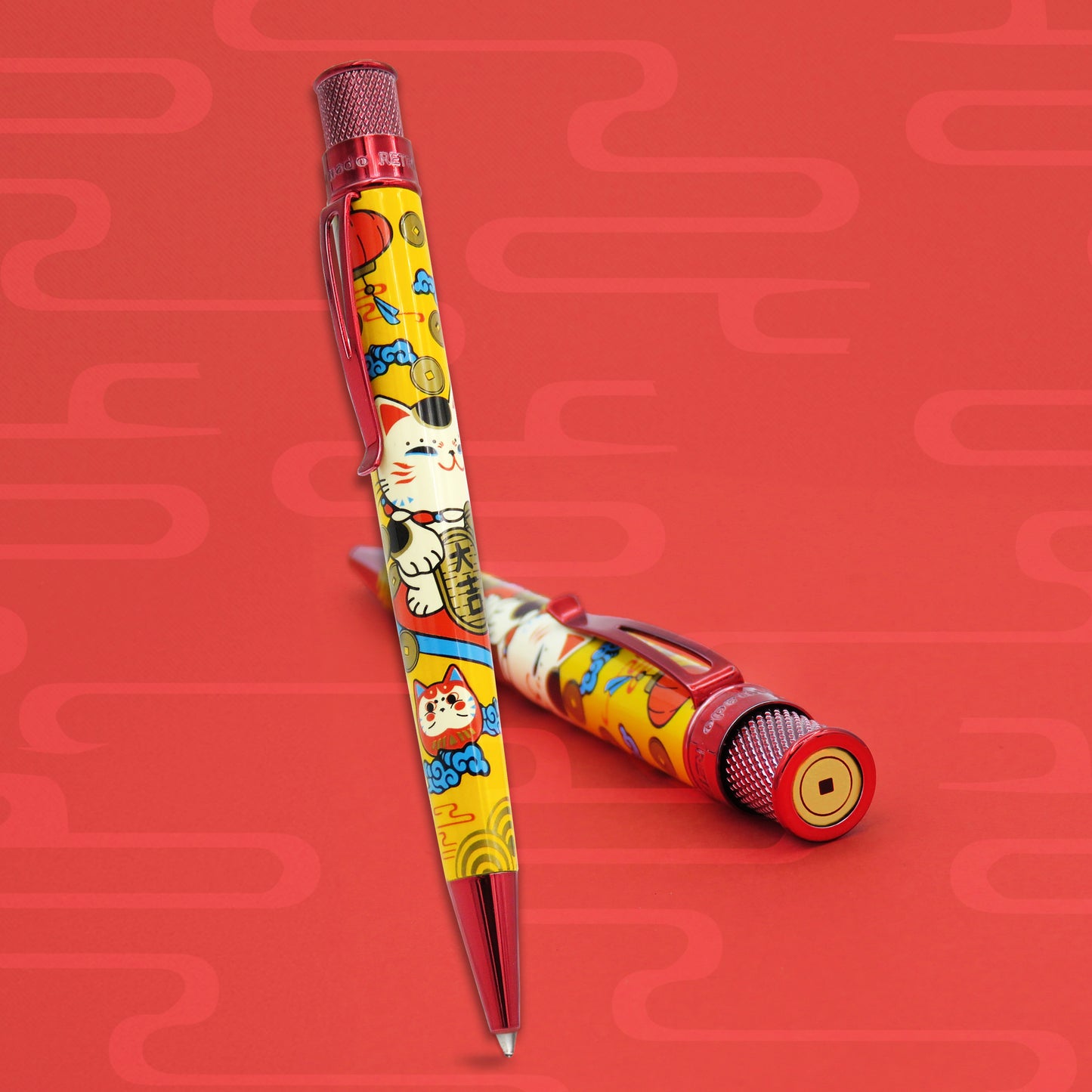 Retro 51 Collection Tornado Popper Rollerball - Lucky Cat  #596 Open Tube