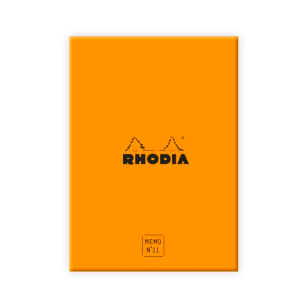 Rhodia Memo Pad #11 with Refillable Box (3 3/8 x 4 1/2") - Lined