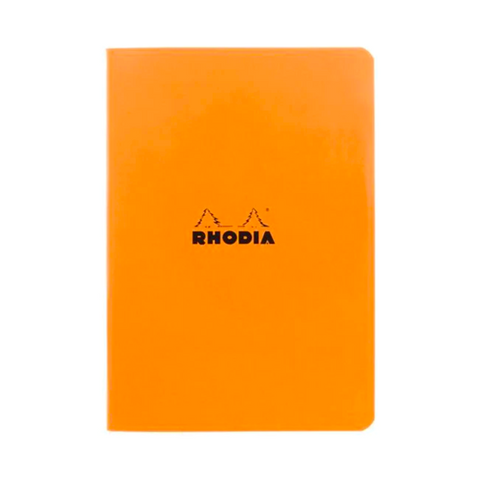 Rhodia Side Staplebound A4 Lined Notebook - Orange