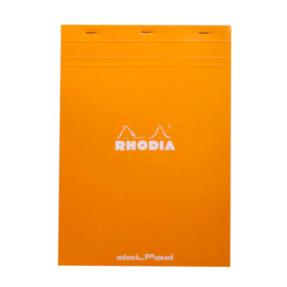 Rhodia #19 Top Staplebound A4+ Dot Grid Notepad - Orange