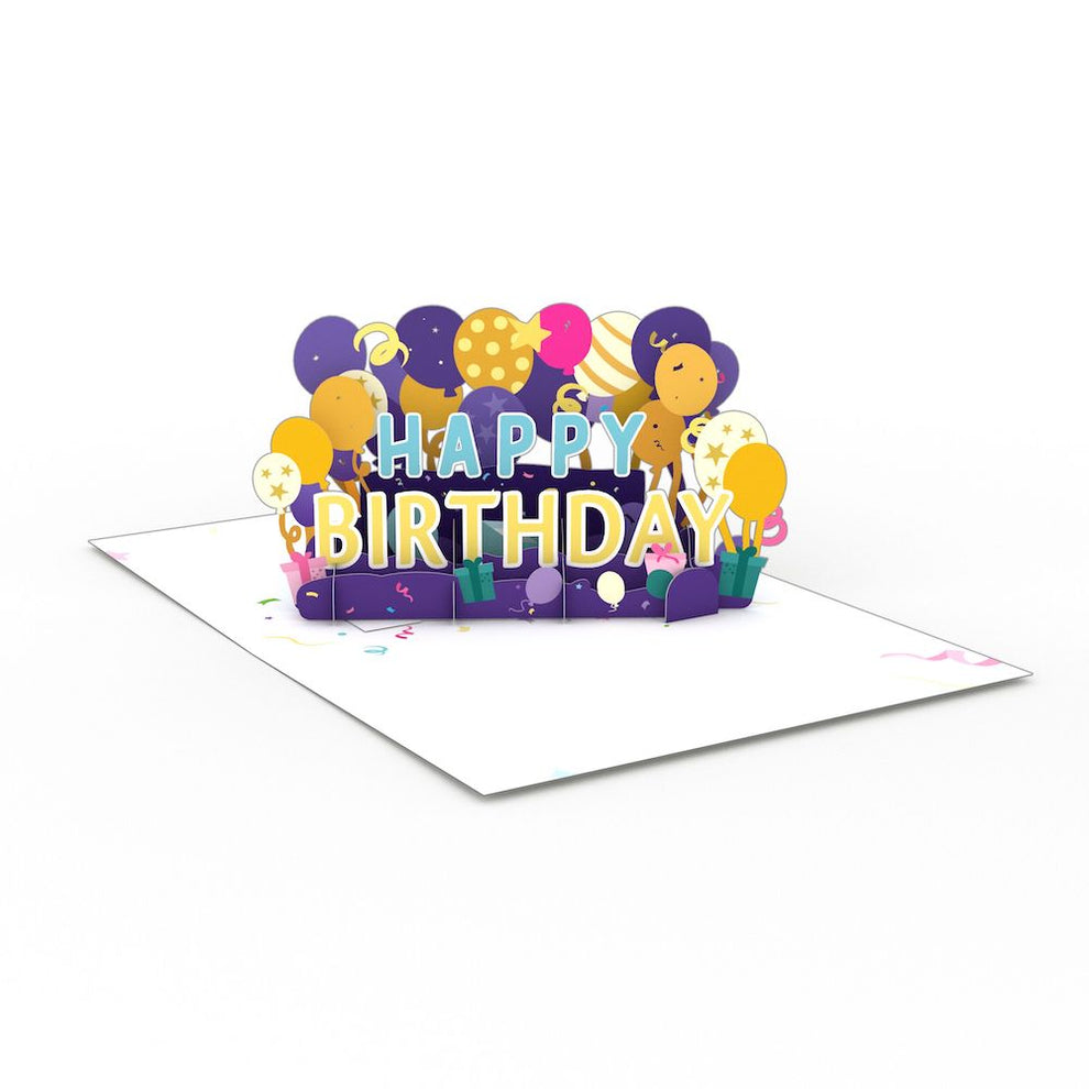 Lovepop Paperpop - Happy Birthday Balloons