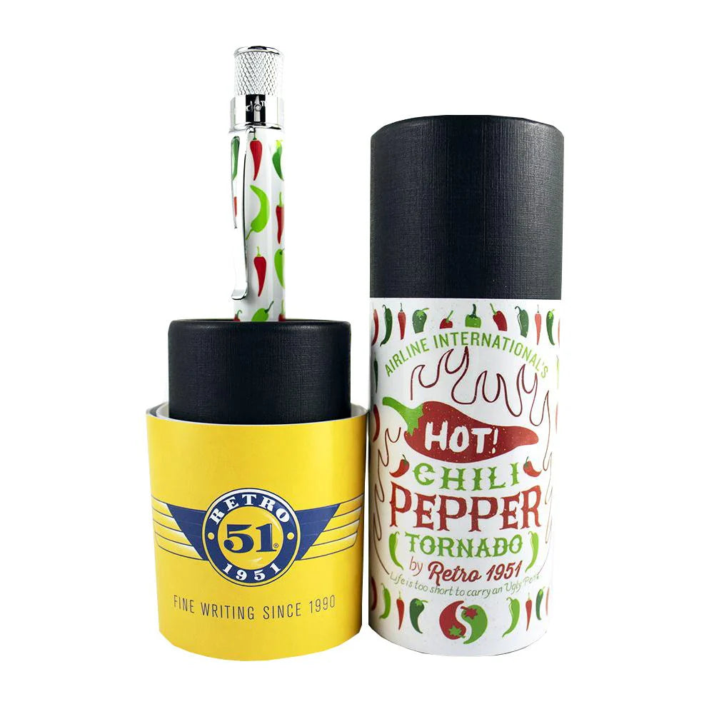 Retro 51 Collection Tornado Rollerball - White Chili Pepper (Airline International Exclusive)