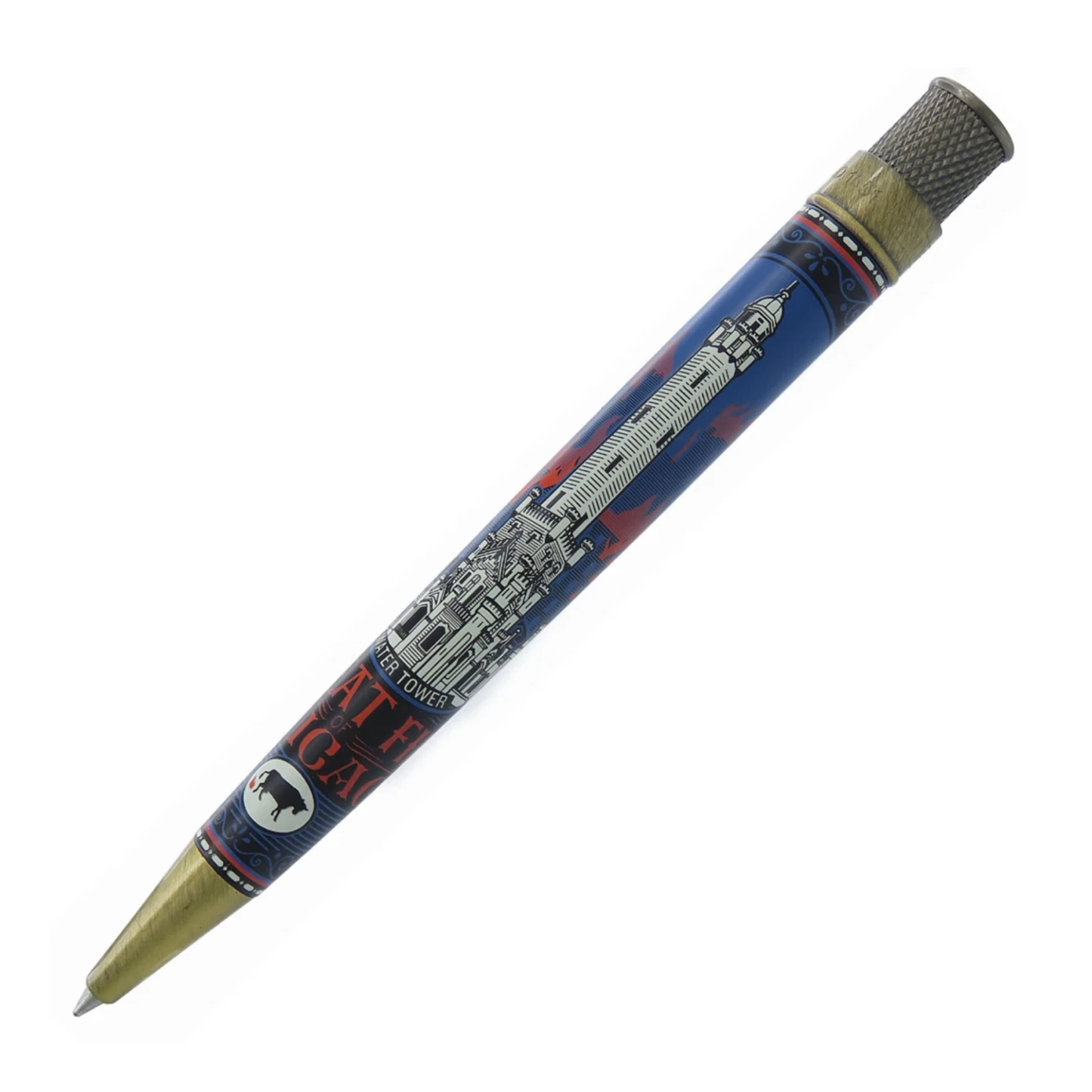 Retro 51 Collection Rollerball - Great Chicago Fire (Atlas Stationers Exclusive) - Open Tube