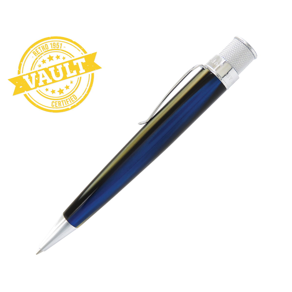 Retro 51 Tornado Vault Acrylic Big Shot Rollerball - Blue Curacao (Retired)