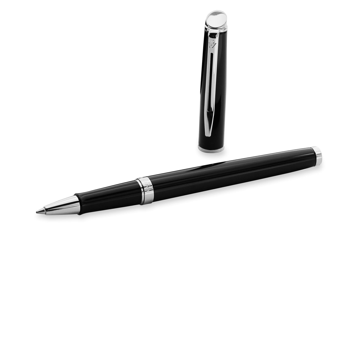 Waterman Hemisphere Rollerball - Black with Chrome Trim