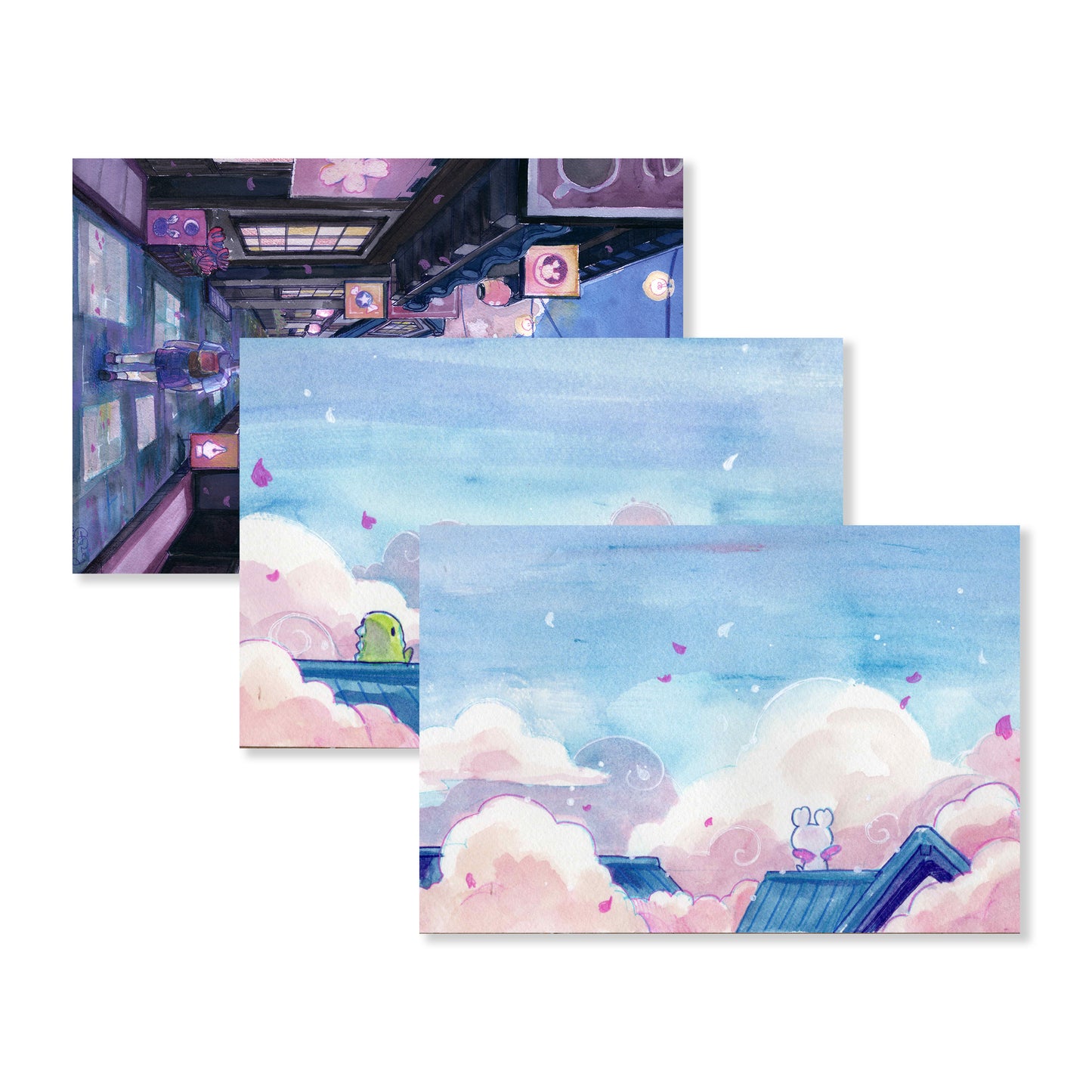 Esterbrook x Sakuradragon Sakura Street Postcards (Set of 3)
