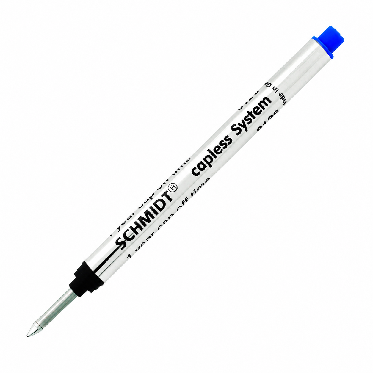 Schmidt Long Capless Rollerball Refills - Blue