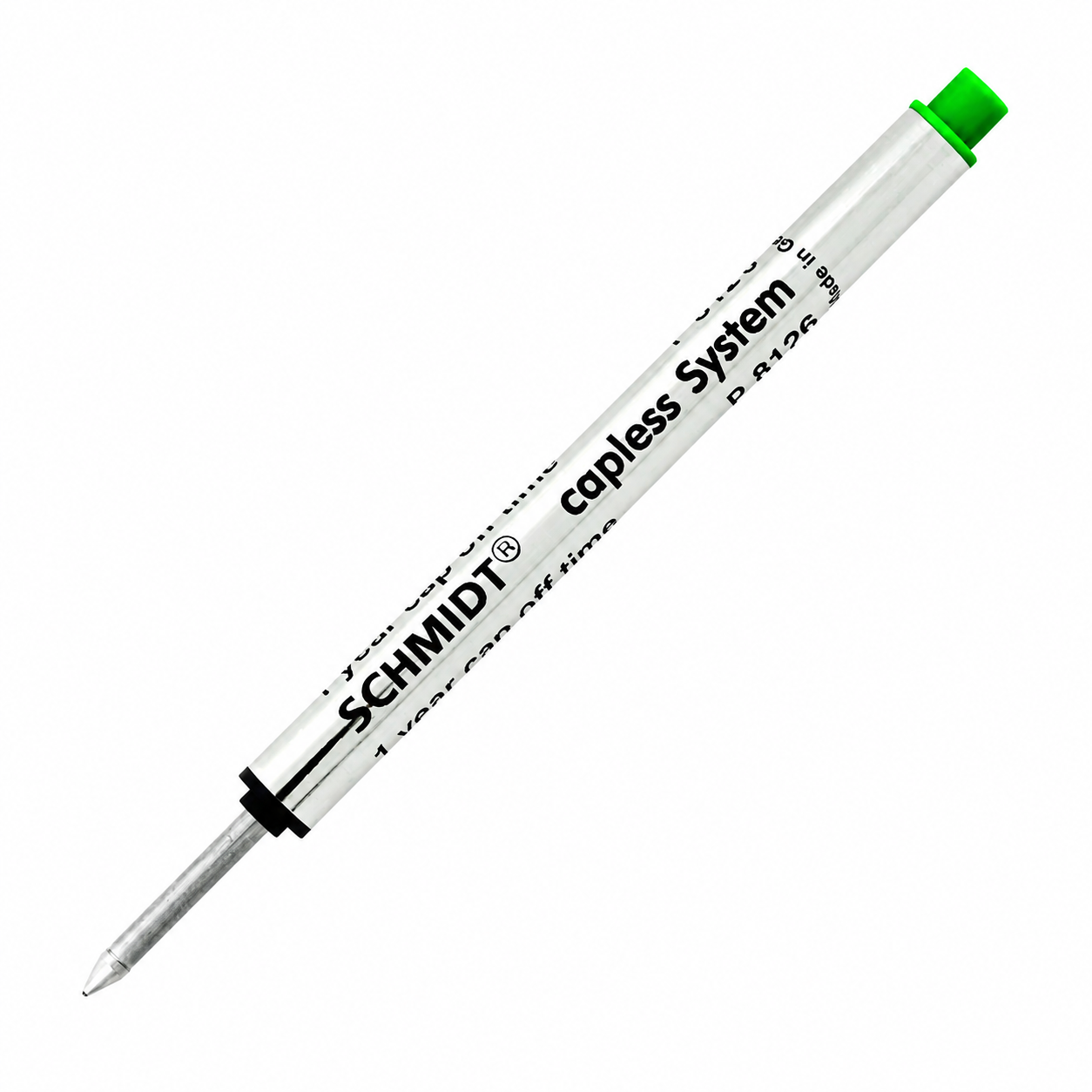 Schmidt Short Capless Rollerball Refills - Green (Fine-.6mm)