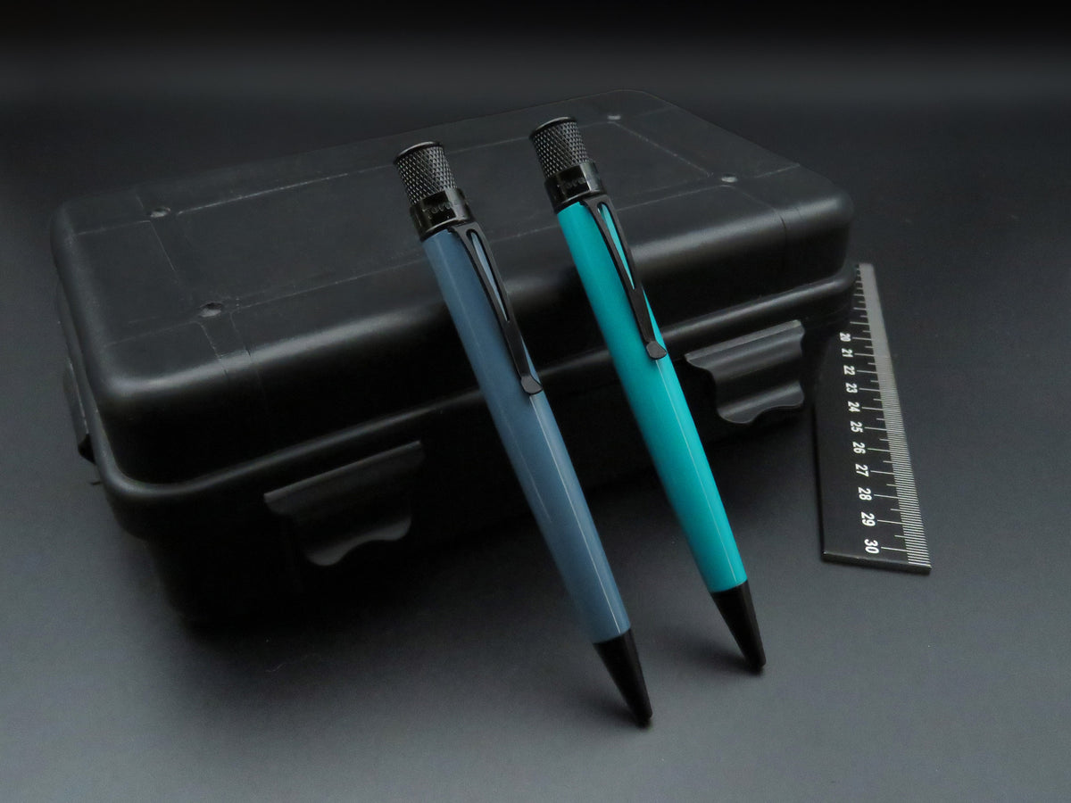 Retro 51 Tornado Stealth Lacquer Rollerball - Deep Aqua