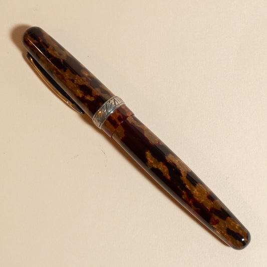 Pre-Owned Stipula Etruria Amber Fountain Pen - Medium