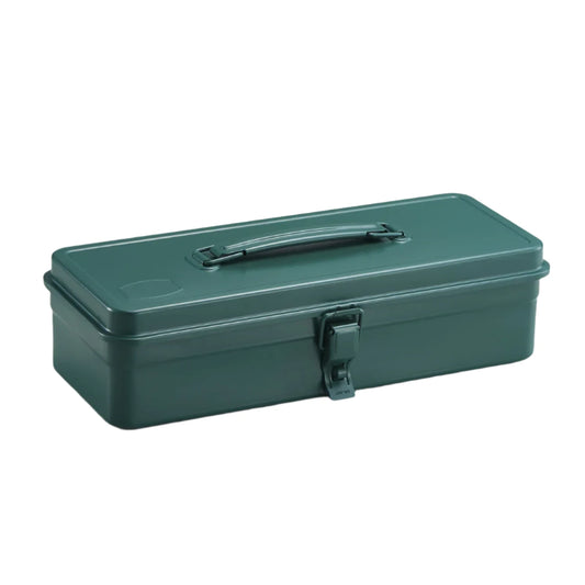 TOYO Steel Trunk-Shape with Handle Toolbox T-320 - Antique Green