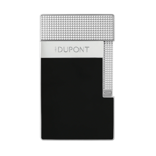 S.T. Dupont Table Lighter - Lacquered Black with Chrome