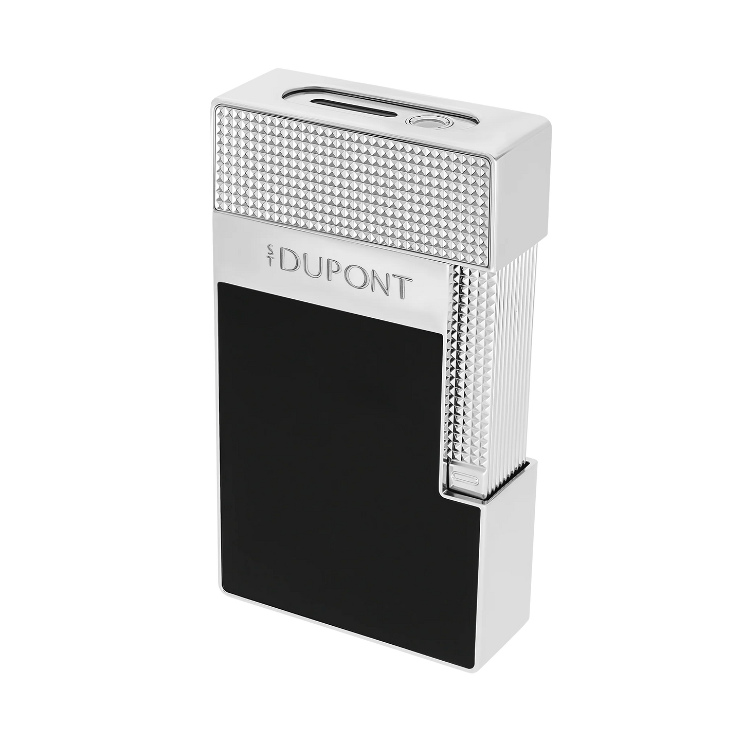 S.T. Dupont Table Lighter - Lacquered Black with Chrome