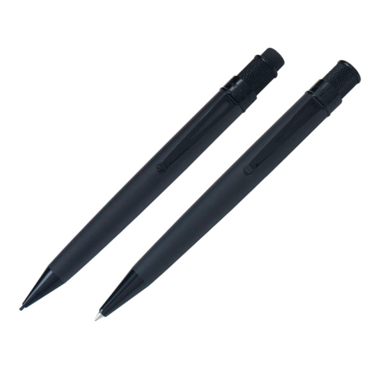 Retro 51 Tornado Gift Set - Stealth (Rollerball and Pencil 1.15mm)