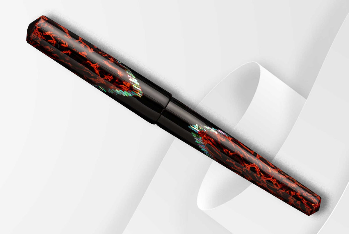 ConCoPens Traditional Vietnamese Lacquer Fountain Pen - Pyre
