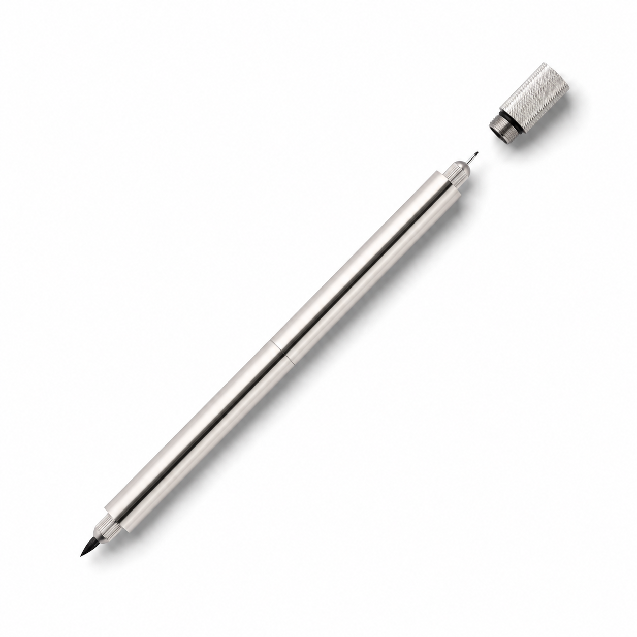 Tom's Studio Lumos Pro The Infinitely Refillable Pen - Stainless Steel (Duo Tip)