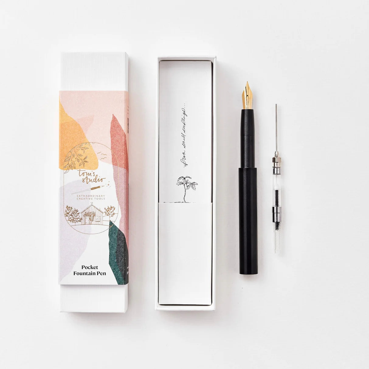 Tom's Studio The Studio Pocket Fountain Pen 2.0 - Black