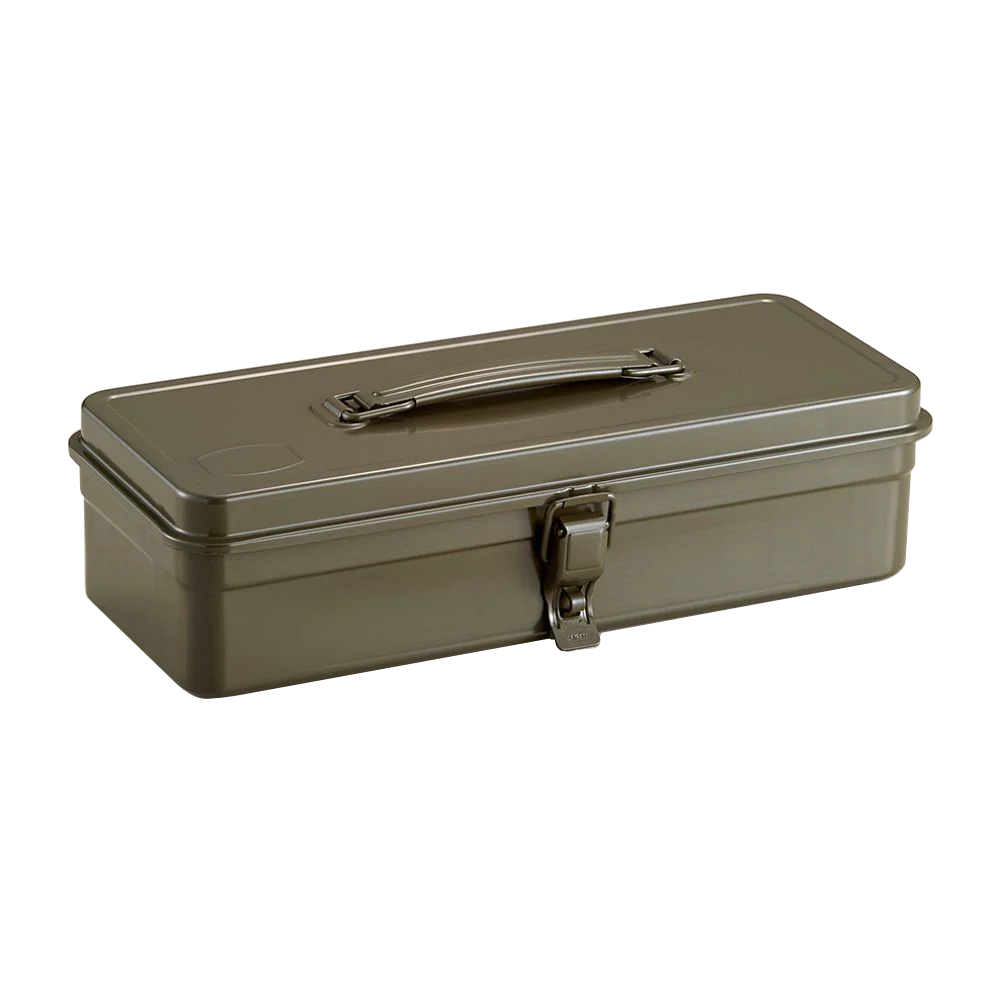 TOYO Steel Trunk-Shape with Handle Toolbox T-320 - Military Green