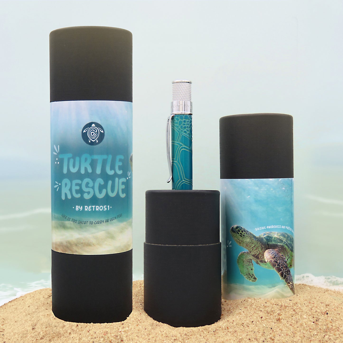 Retro 51 Classic Notebook - Sea Turtle Rescue (Dotted)