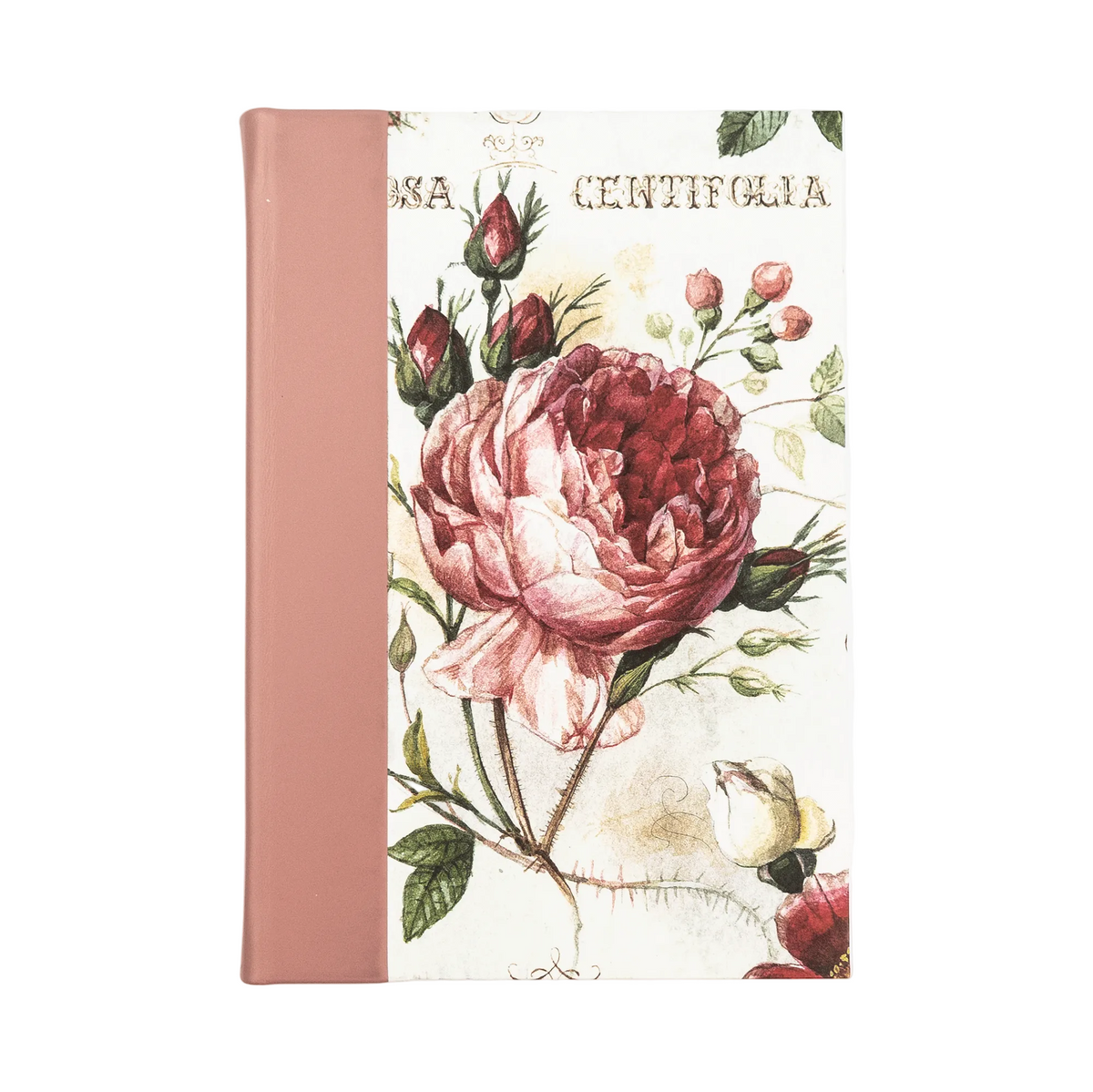 Bomo Art A5 Leather Bound Blank Journal - Roses