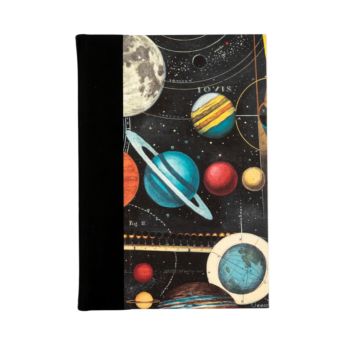 Bomo Art A5 Leather Bound Dotted Journal - Planetarium