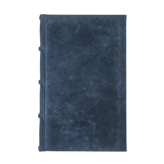 Bomo Art A5 Full Leather Blank Journal - Dark Blue
