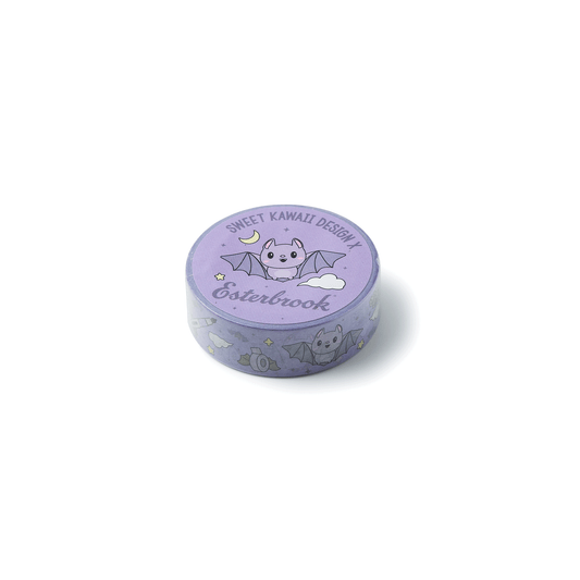 Esterbrook x Sweet Kawaii Design Washi Tape - Simply Batty: Purple