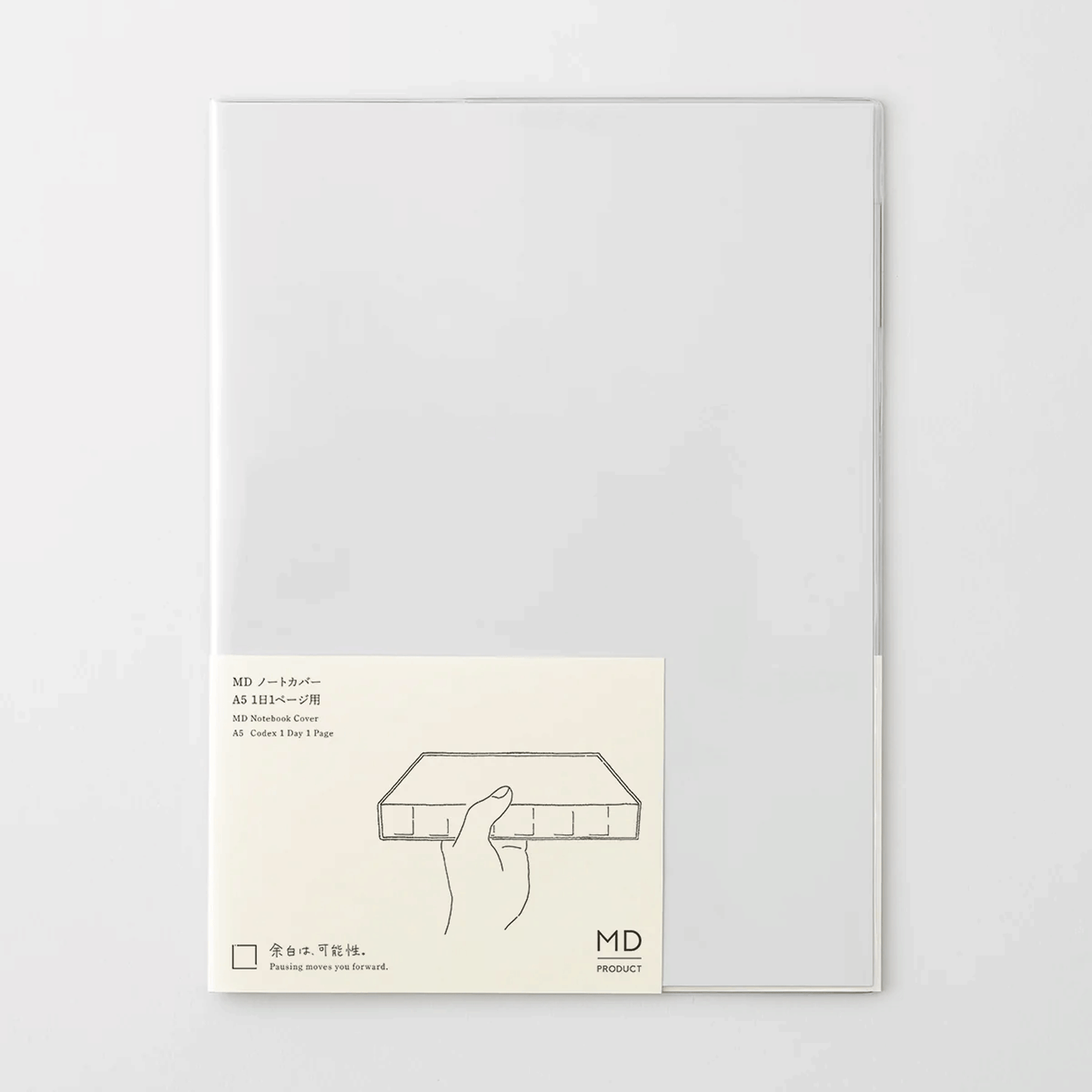 Midori MD Product A5 Codex 1 Day 1 Page Notebook Cover - Clear