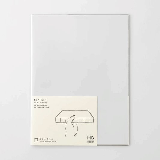 Midori MD Product A5 Codex 1 Day 1 Page Notebook Cover - Clear