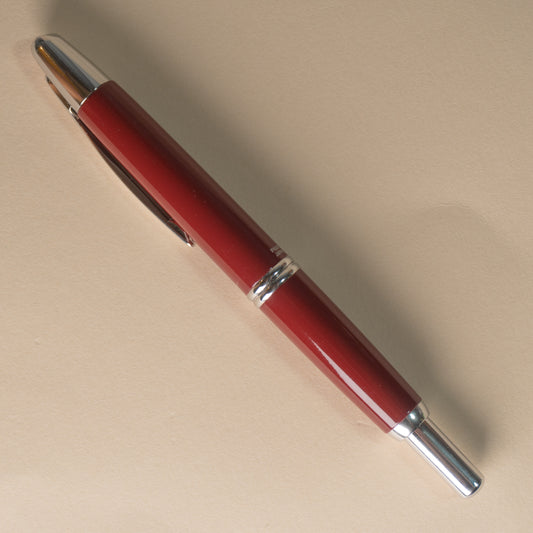 Pre-Owned Pilot Vanishing Point Red with Rhodium Trim - Medium