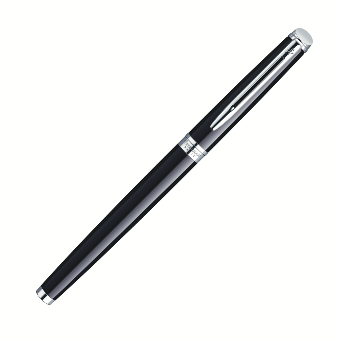 Waterman Hemisphere Rollerball - Black with Chrome Trim