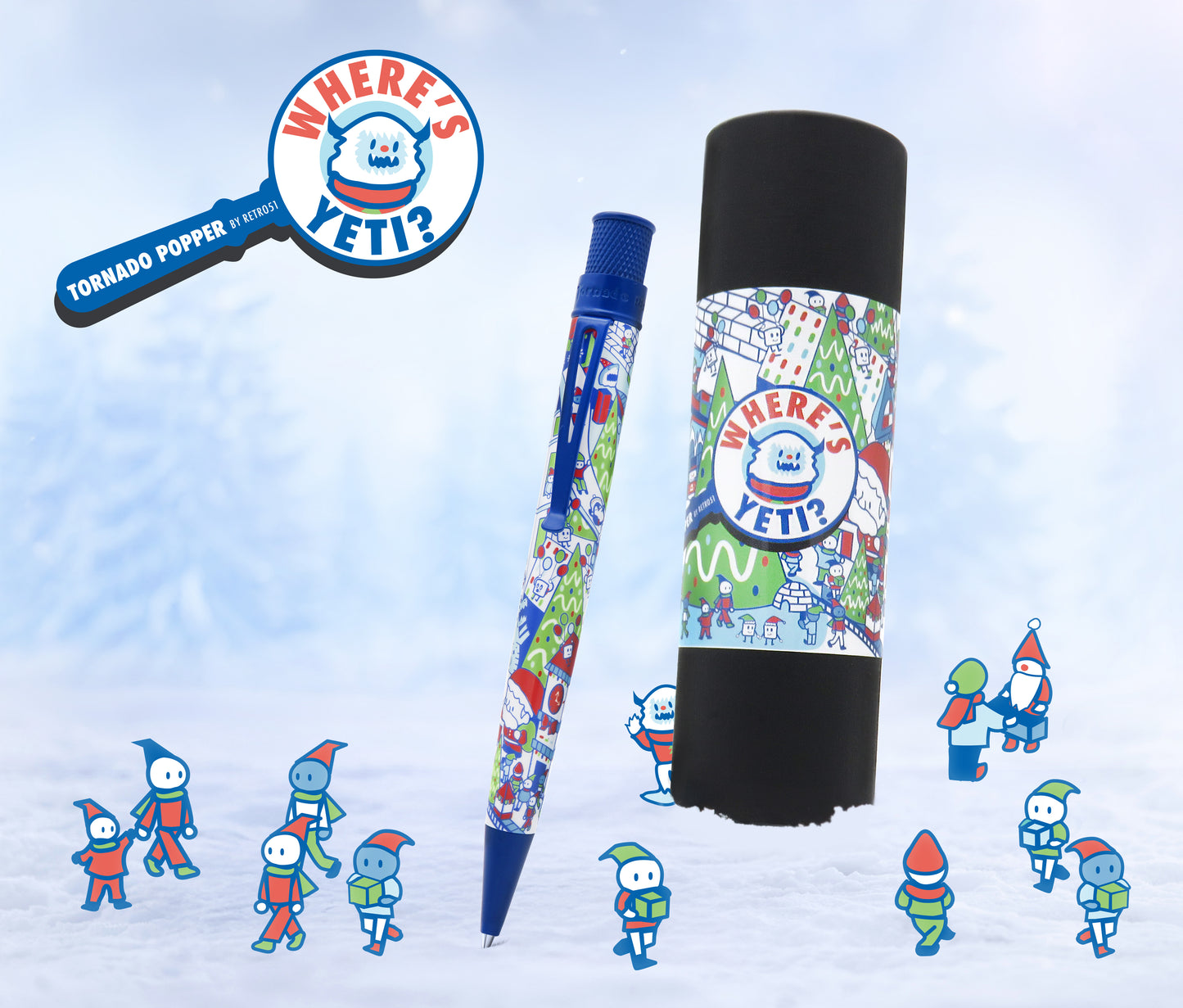 Retro 51 Tornado Popper Rollerball - Where's Yeti? -A/P