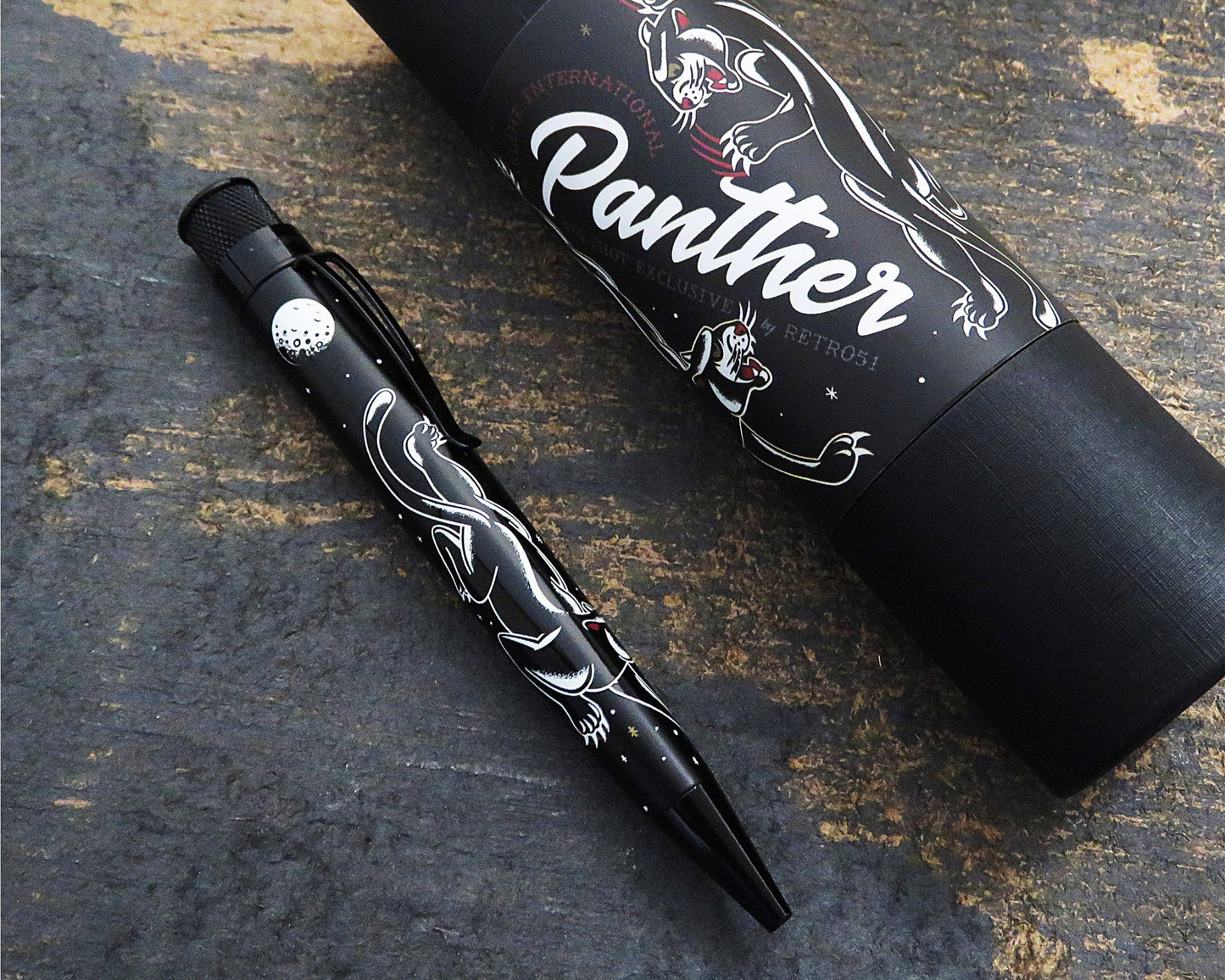 Retro 51 Collection Rollerball - Panther (Airline International Exclusive) - Open Tube