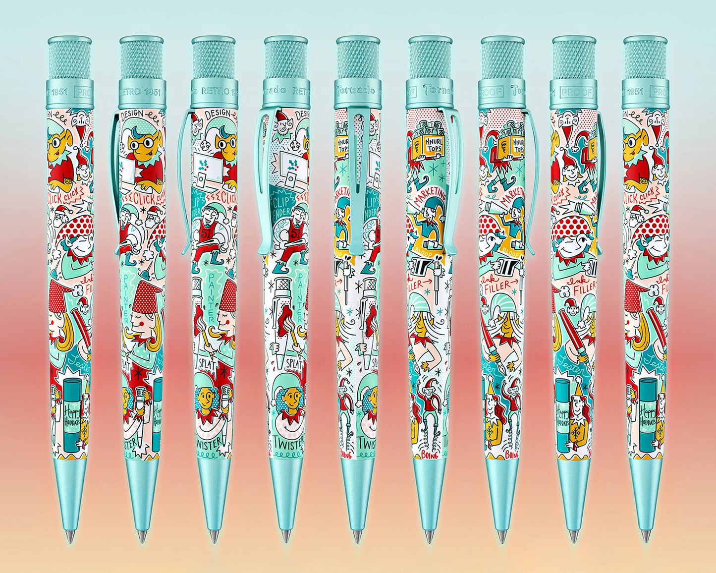 Retro 51 Collection Tornado Rollerball - Elf Ink Works (Goldspot Exclusive)