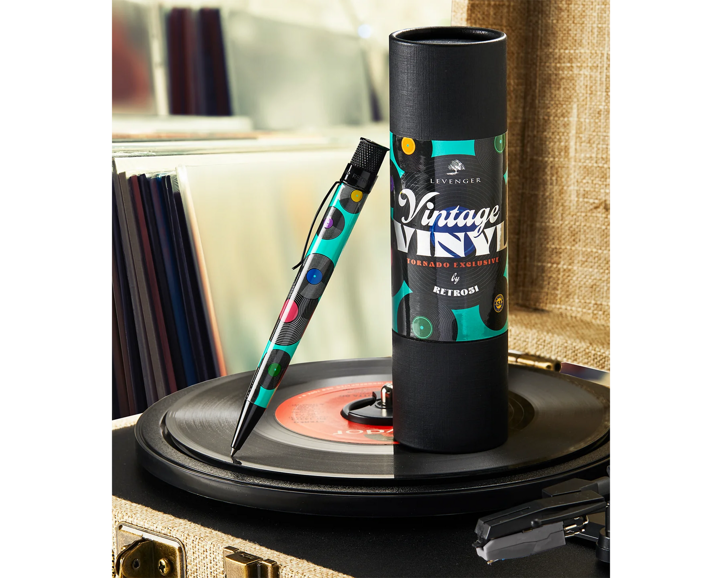 Retro 1951 Collection Tornado Rollerball - Vintage Vinyl (Levenger Exclusive) - A/P Sealed Tube