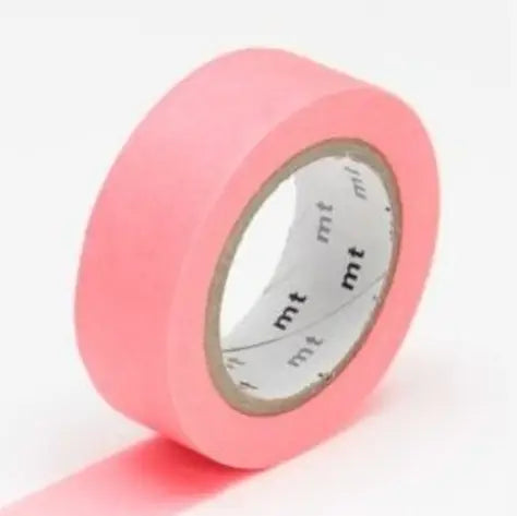 MT Masking Tape - Tape Single - Shocking Red (15mm)